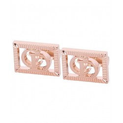 Christian Dior Logo Golden Cufflinks